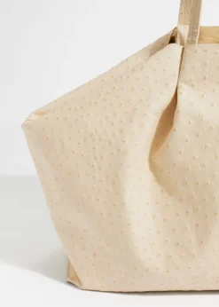 Grand Fourre-tout En Cuir Gaufré