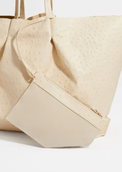 Grand Fourre-tout En Cuir Gaufré