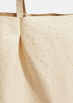 Grand Fourre-tout En Cuir Gaufré