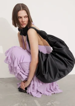 Grand Sac Porté épaule En Satin