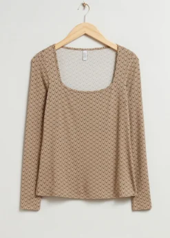 Haut à Encolure Carrée