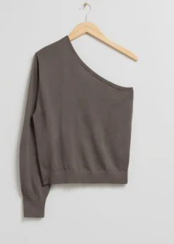 Haut Asymétrique En Laine Mérinos