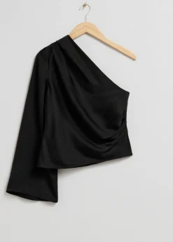 Haut Asymétrique En Satin