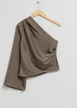 Haut Asymétrique En Satin