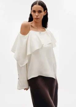 Haut Asymétrique En Soie