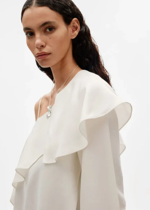 Haut Asymétrique En Soie
