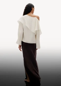 Haut Asymétrique En Soie