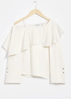 Haut Asymétrique En Soie