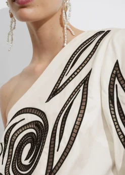 Haut Brodé Asymétrique