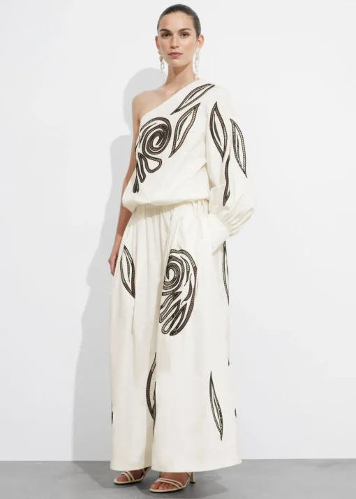Haut Brodé Asymétrique