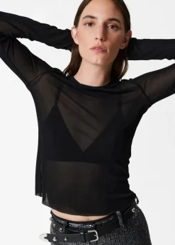 Haut Transparent En Soie