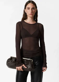 Haut Transparent En Soie