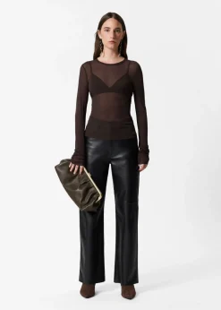 Haut Transparent En Soie