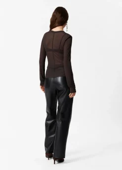 Haut Transparent En Soie