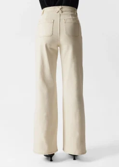 Jeans Bootcut à Poches Plaquées