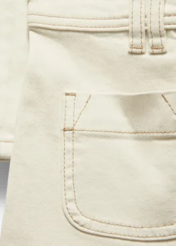 Jeans Bootcut à Poches Plaquées