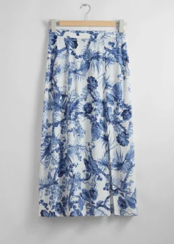 Jupe Midi à Fente Latérale