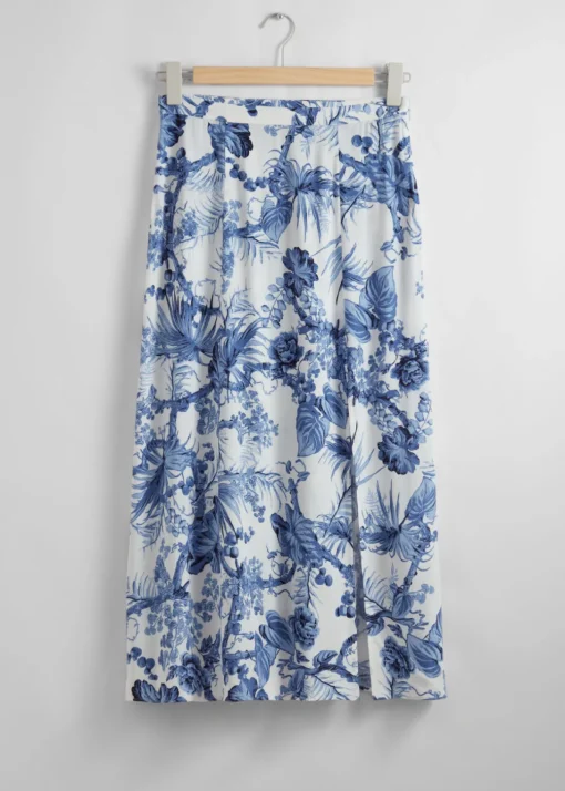 Jupe Midi à Fente Latérale