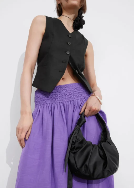 Jupe Midi Avec Taille à Smocks