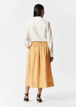Jupe Midi Avec Taille à Smocks