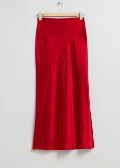 Jupe Midi En Satin