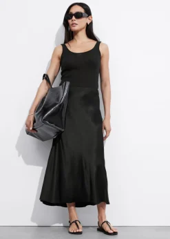 Jupe Midi En Satin