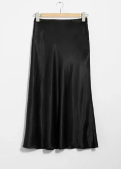 Jupe Midi En Satin