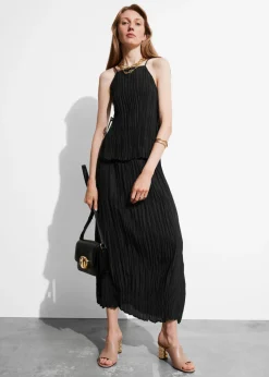 Jupe Midi En Soie