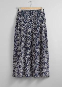 Jupe Midi Trapèze à Boutons