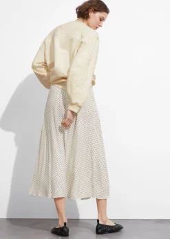 Jupe Midi Trapèze à Boutons