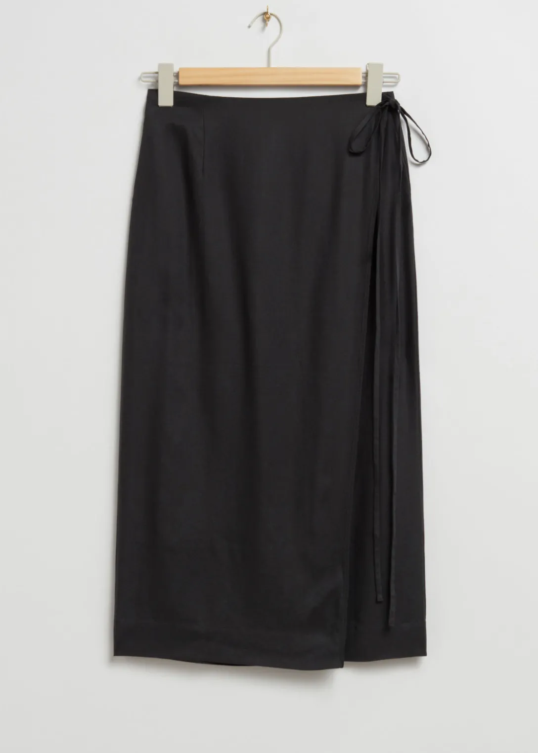 Jupe Portefeuille Midi à Taille Haute