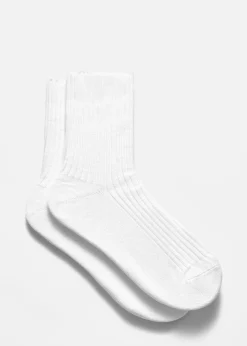 Lot De 2 paires De Chaussettes En Coton Côtelé