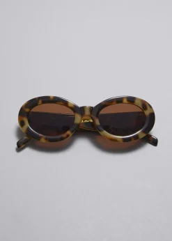 Lunettes De Soleil à Monture Ovale