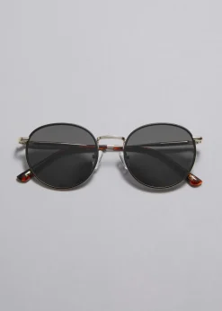 Lunettes De Soleil à Monture Ovale Fine