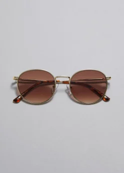 Lunettes De Soleil à Monture Ovale Fine