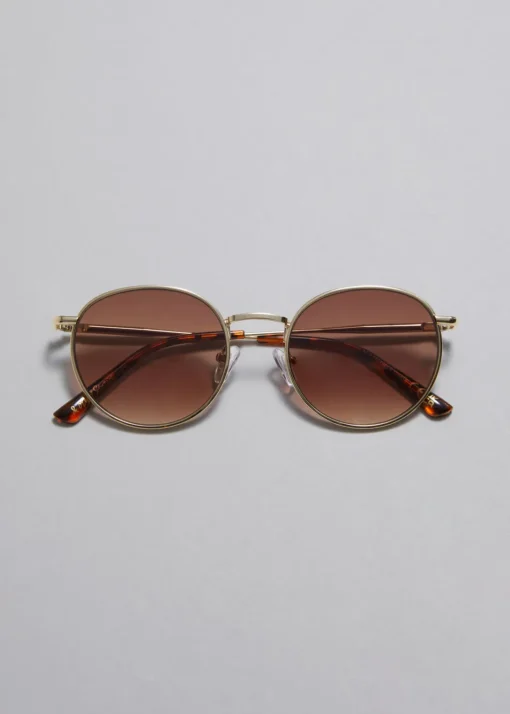 Lunettes De Soleil à Monture Ovale Fine
