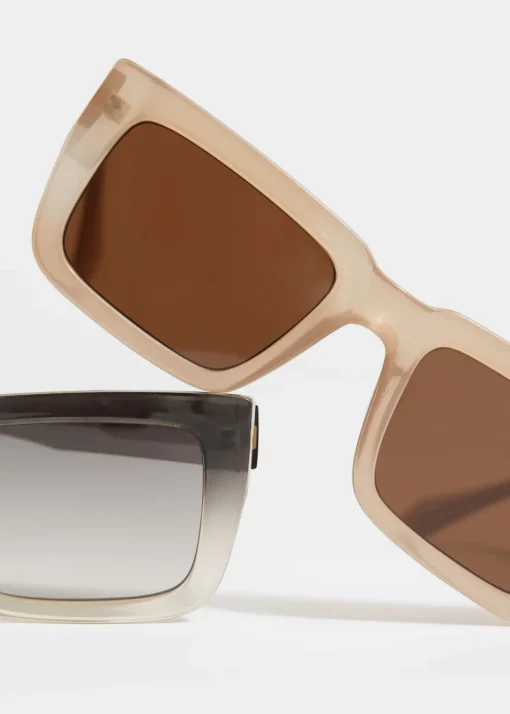 Lunettes De Soleil à Monture Carrée Oversize