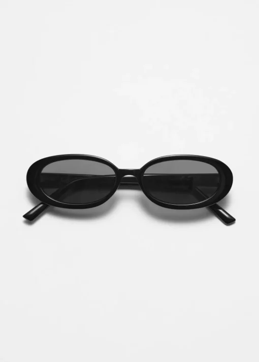 Lunettes De Soleil à Monture Ovale Fine