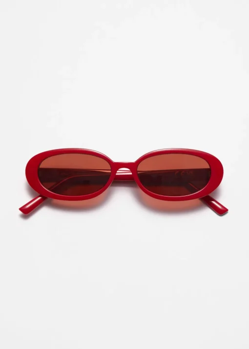 Lunettes De Soleil à Monture Ovale Fine