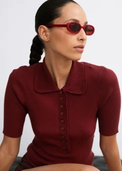 Lunettes De Soleil à Monture Ovale Fine