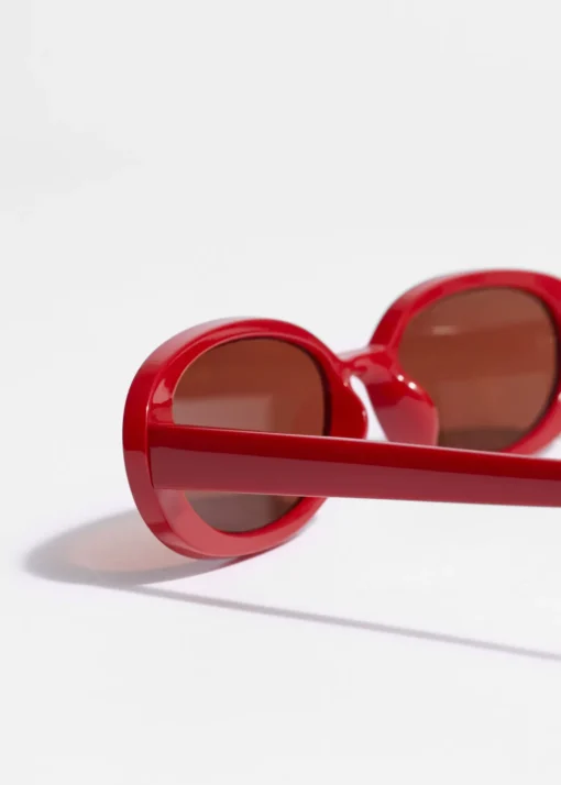 Lunettes De Soleil à Monture Ovale Fine