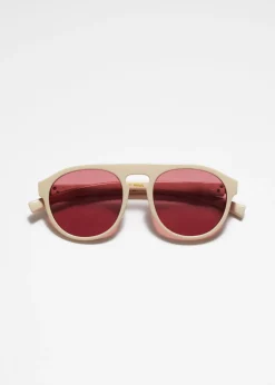 Lunettes De Soleil Arrondies De Style Aviateur