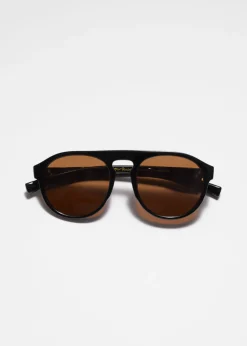 Lunettes De Soleil Arrondies De Style Aviateur