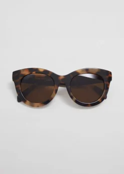 Lunettes De Soleil Oversize à Verres Ronds