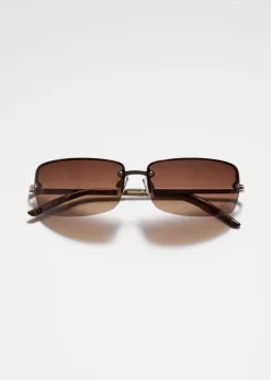 Lunettes De Soleil Rectangulaires Sans Monture