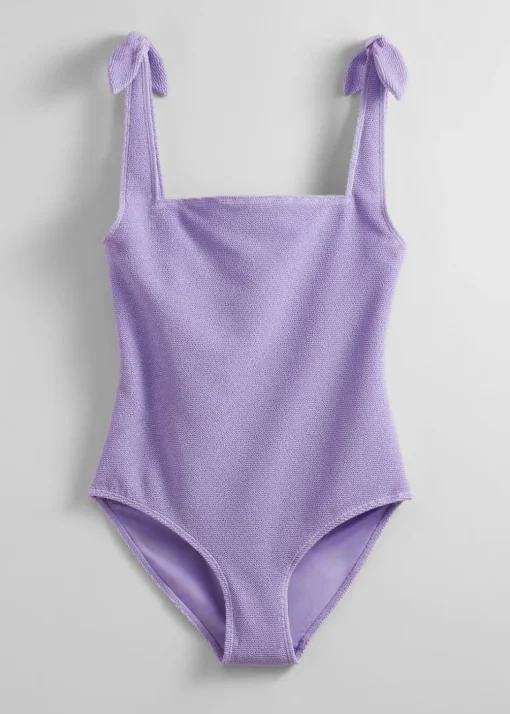 Maillot De Bain Texturé à Nouer