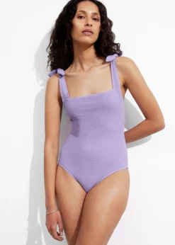 Maillot De Bain Texturé à Nouer