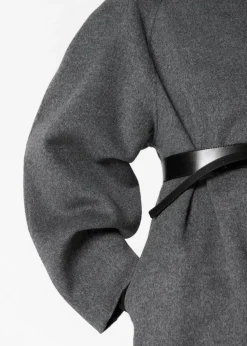 Manteau à Col Cheminée En Laine