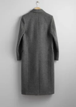Manteau à Double Boutonnage Avec Chevrons