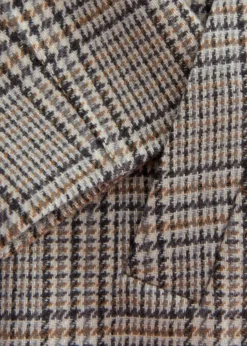 Manteau En Laine Croisé De Coupe Décontractée
